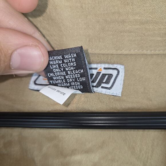 Vintage Urban Pipeline Mens Shirt XL Beige NWT Y2k Boho Beach Collared Grunge - Picture 13 of 14